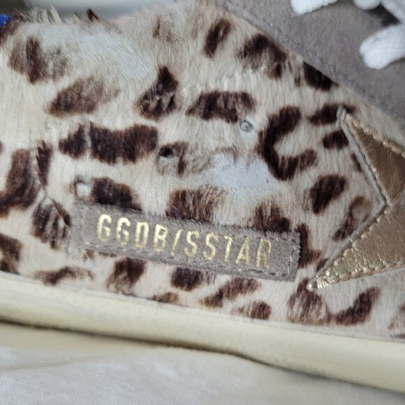 Golden Goose Super Star Horsey Sneakers in Blue Heel - Picture 5 of 16